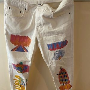 ASOS Skeleton printed jeans. Size 36x32.